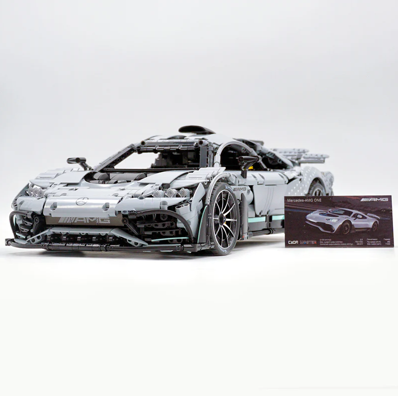 1:8 Mercedes-AMG ONE building set with remote control, fully detailed simulation, ultimate collector's item, electric wing doors, rear wing lift, controllable lights, launch control (3295 pieces)