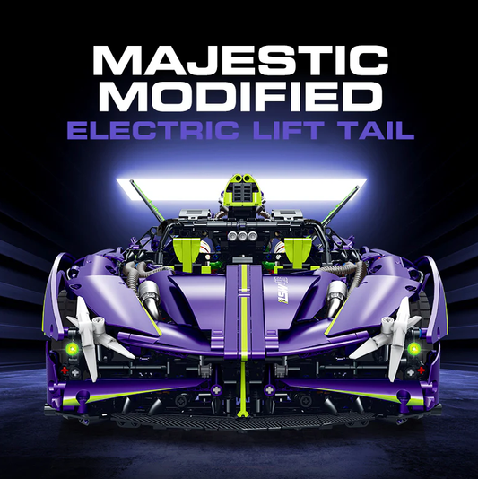 1:8 Armored EVO Building Block Supercar Static Version (3909 pieces)
