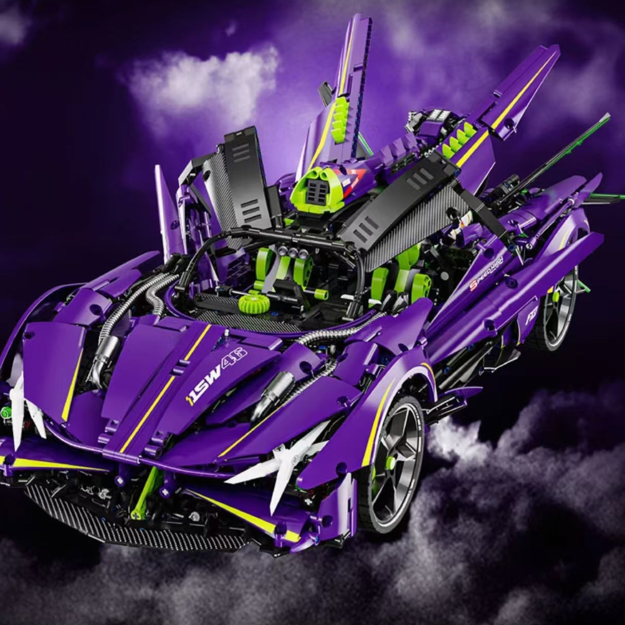 1:8 Armored EVO Building Block Supercar Static Version (3909 pieces)
