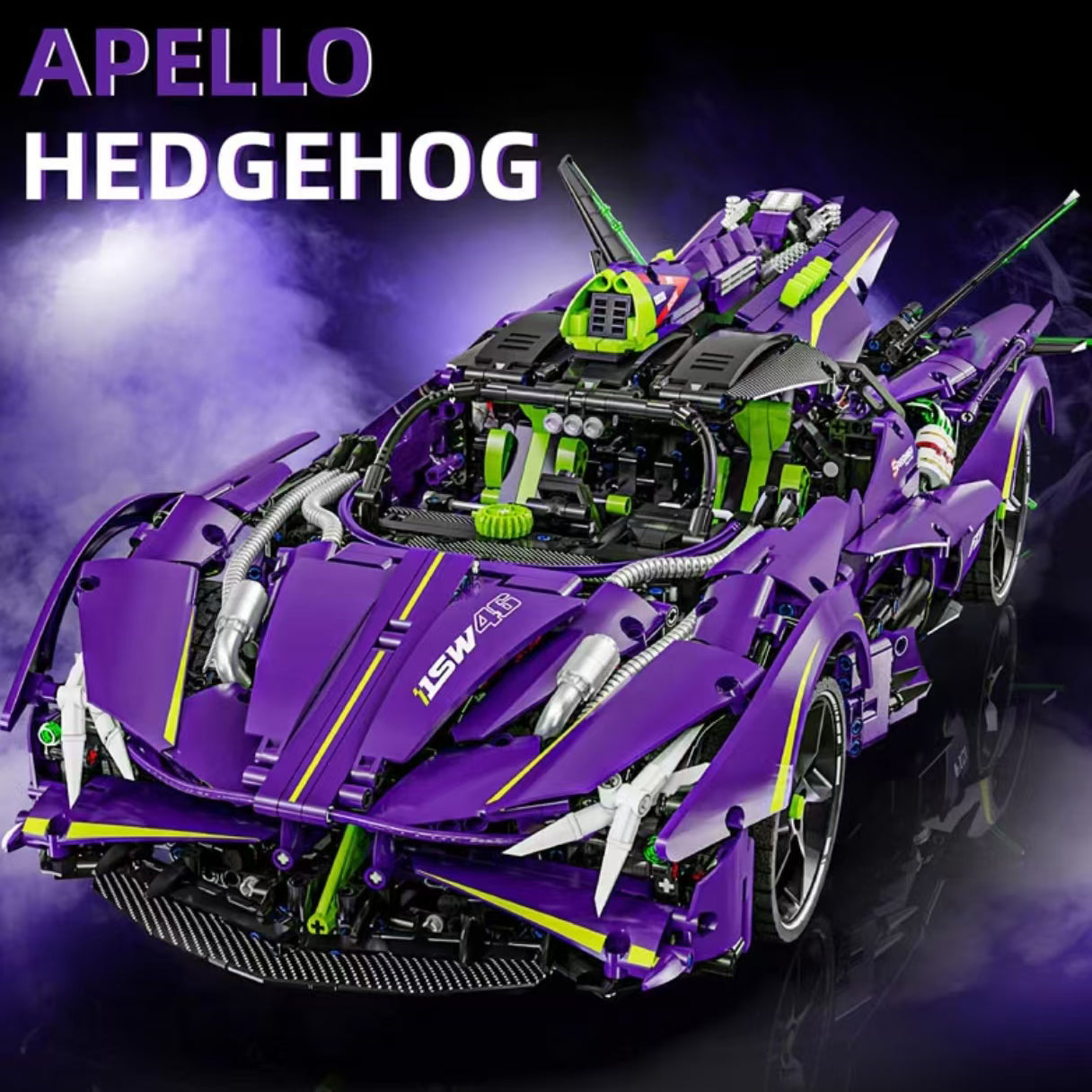 1:8 Armored EVO Building Block Supercar Static Version (3909 pieces)