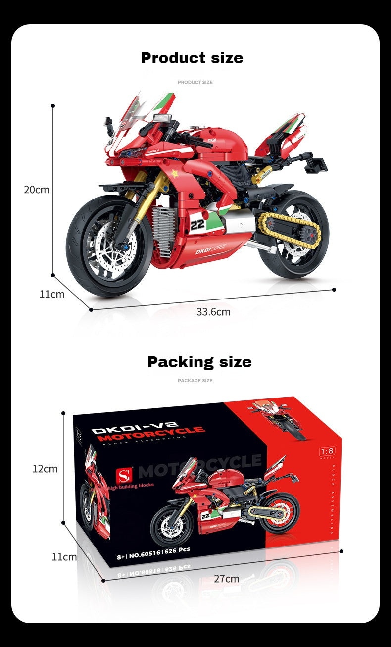 1:8 DKDI Motorcycle (634 pieces)