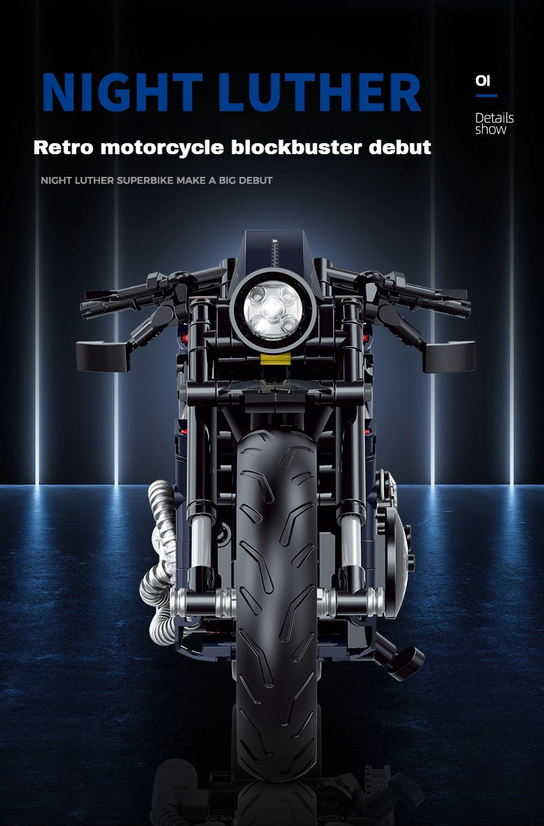 1:8 Night Luther Motorcycle (623pieces)