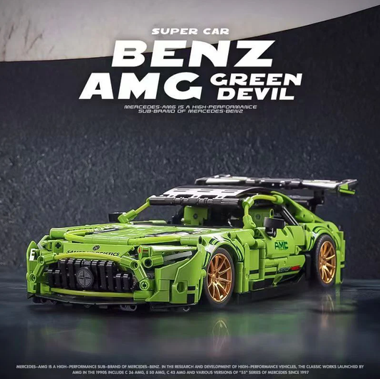 1:14 green AMG GT50, detailed reproduction, cost-effective choice (1466 pieces)