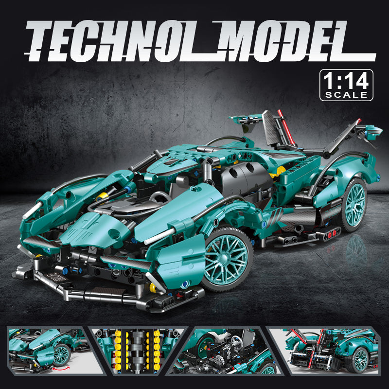 Apollo VEO1:14 Supercar Building Block Model (1000 PCS)