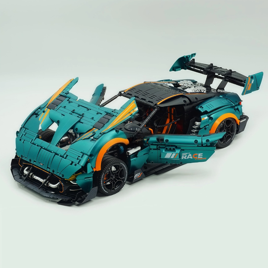 1:8 Martin Vulcan British Racing Icon Building Block Supercar | 3794+ pieces