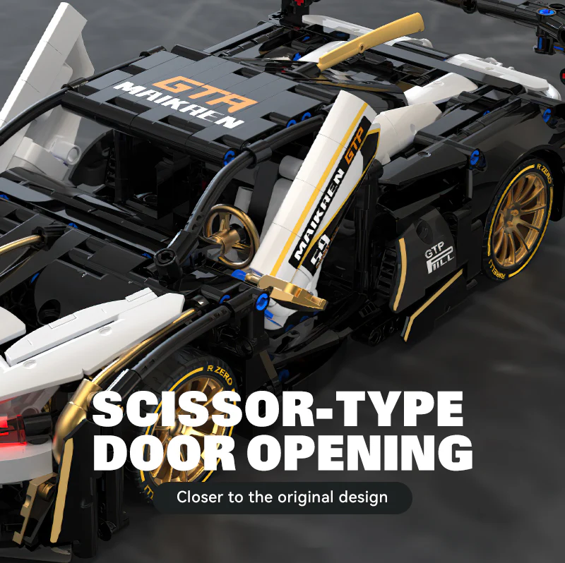 1:14 Platinum MC Supercar Building Set, Boys' and Men's Youth Collectible Model (1242 pieces)