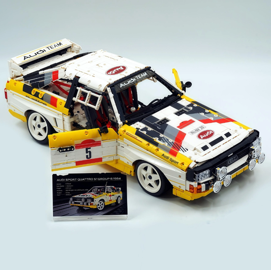 1:8 Audi Rally Quattro S1B Set 1984, Authentic Licensed (3887+ pieces)