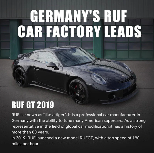 1:10 RUF GT, highly detailed and restored, a must-have for RUF fans (1165 pieces)