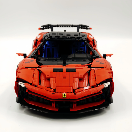 1:8 SF9OXX Classic Red/White, the Ultimate Building Block Supercar (4100 pieces)