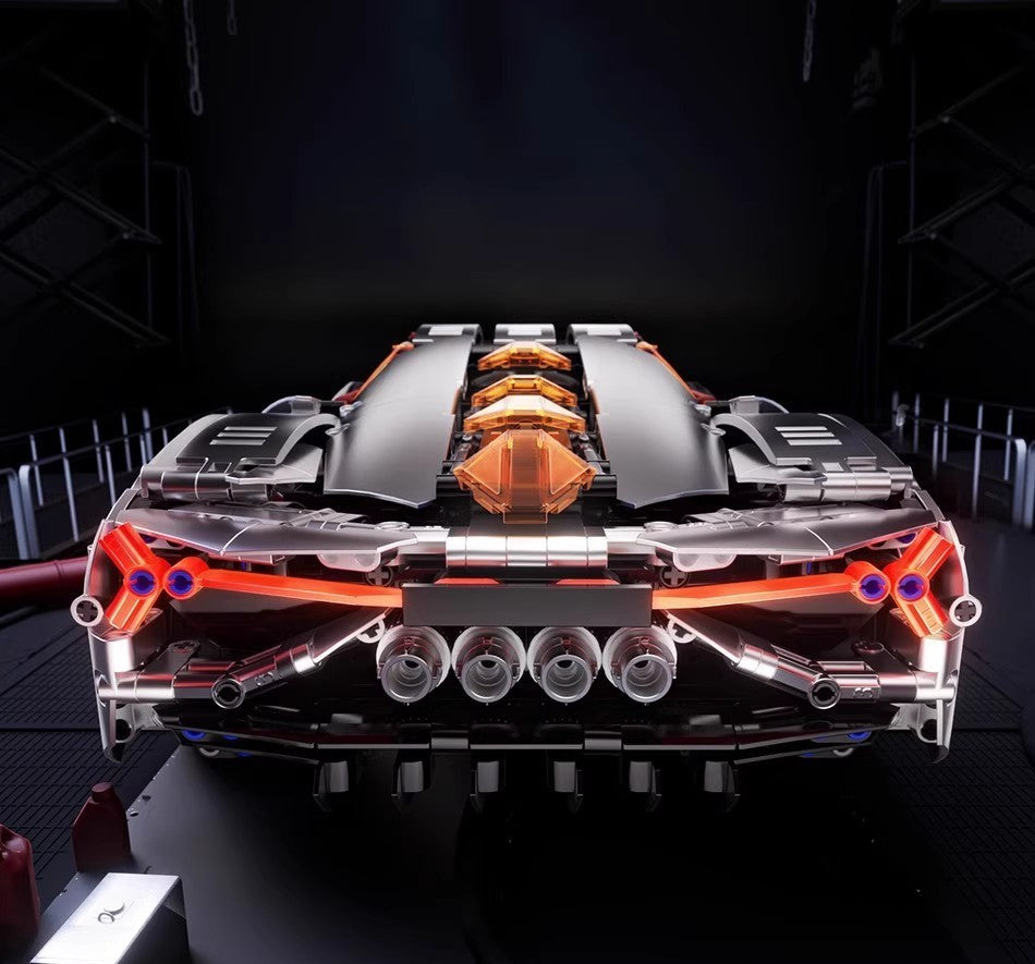 1:10 Lambo 3000 Years Building Block Supercar Static Version (2130 pieces)