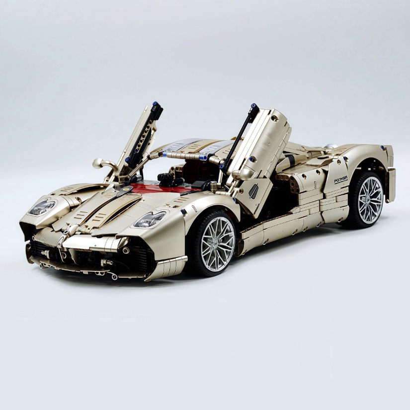 1:8 Pagani Utopia | Rose Gold Masterpiece Building Block Supercar 3428 pieces