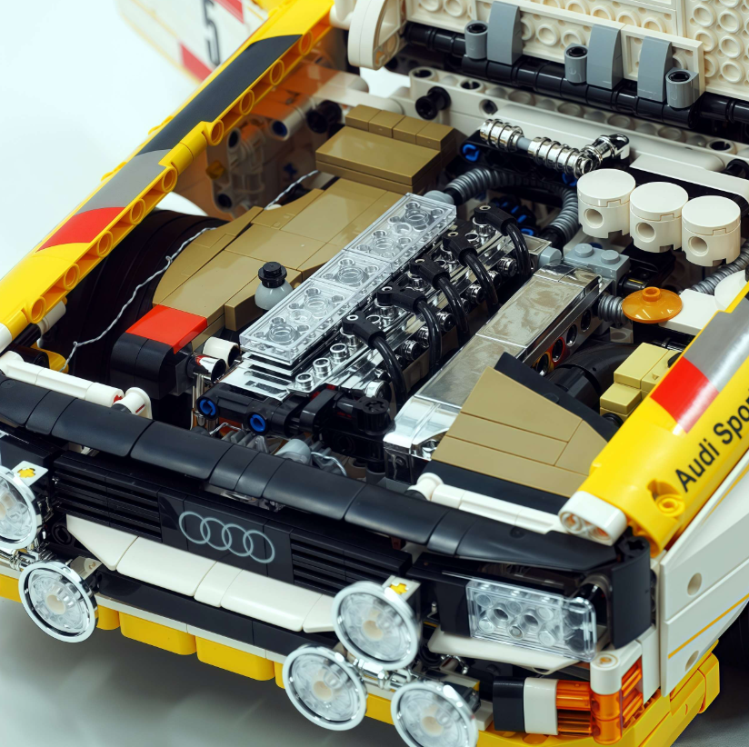 1:8 Audi Rally Quattro S1B Set 1984, Authentic Licensed (3887+ pieces)