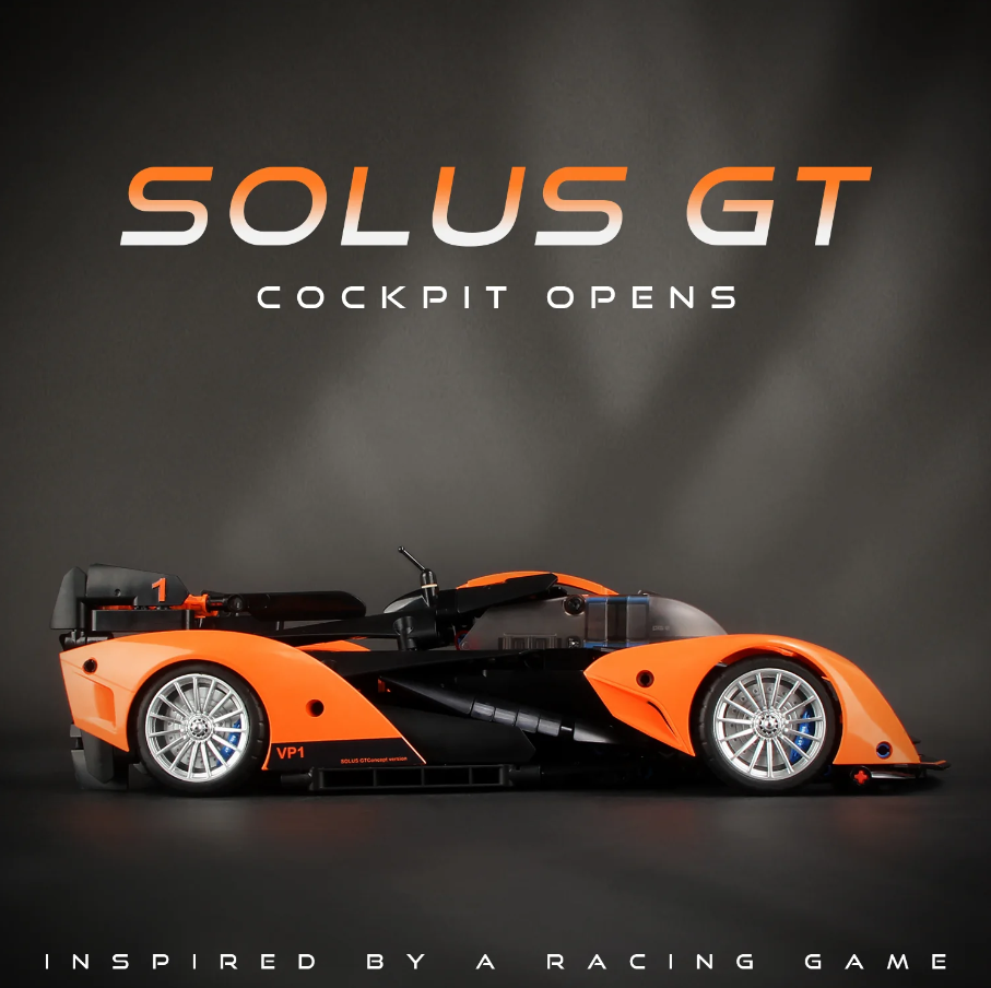 1:14 Solus GT Building Block Supercar (817 pieces)