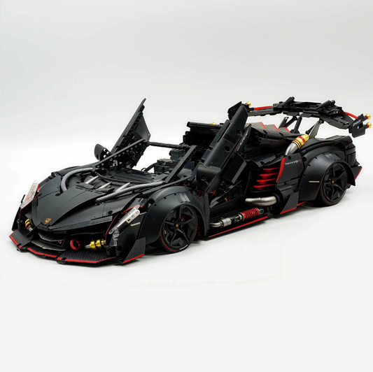 1:8 Lambo Veneno Limited Edition Obsidian V12 Supercar 64cm 3809 pieces