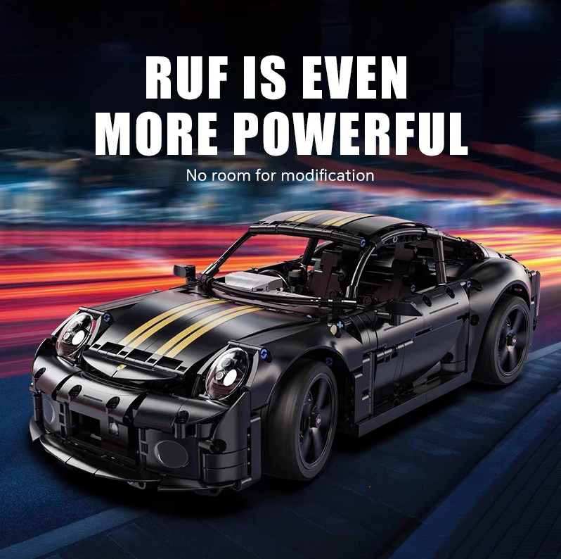1:10 RUF GT, highly detailed and restored, a must-have for RUF fans (1165 pieces)