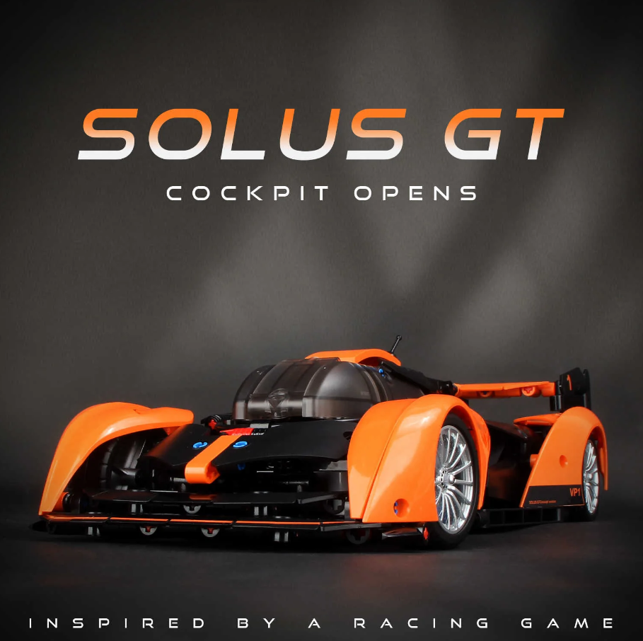 1:14 Solus GT Building Block Supercar (817 pieces)
