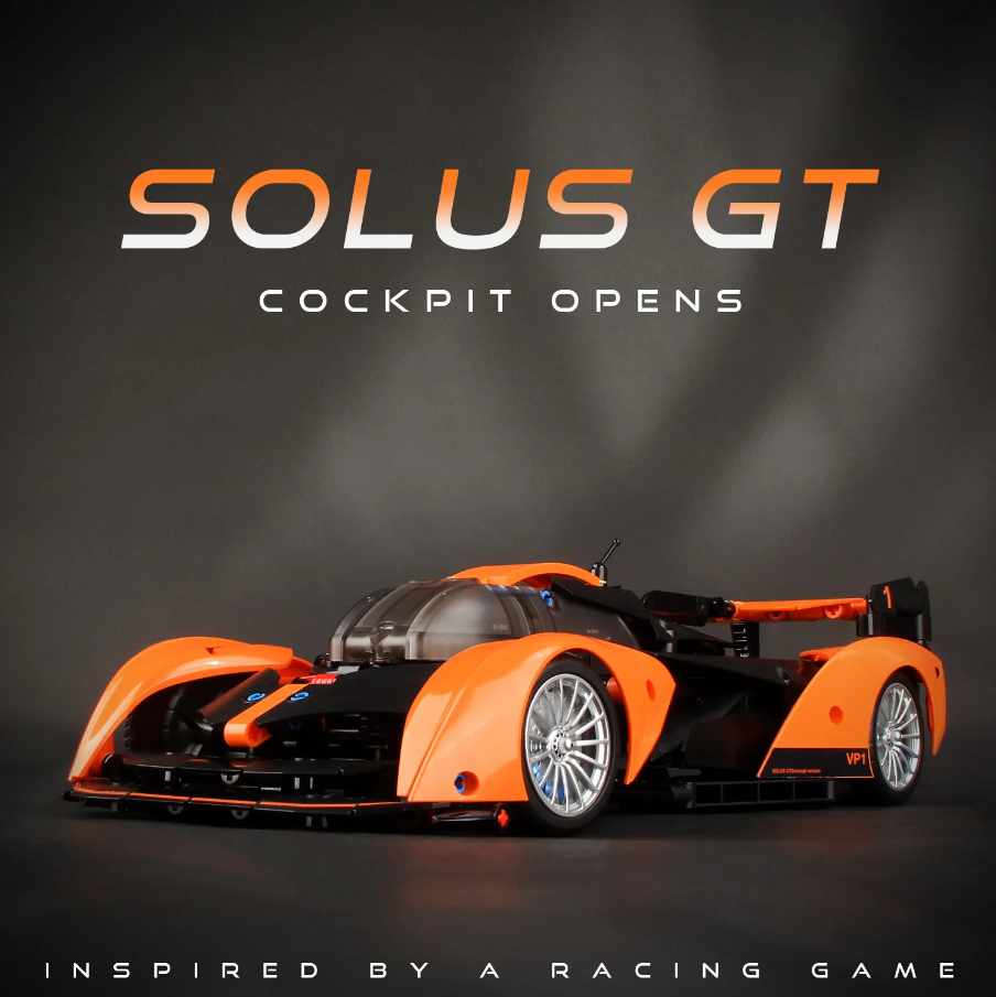 1:14 Solus GT Building Block Supercar (817 pieces)