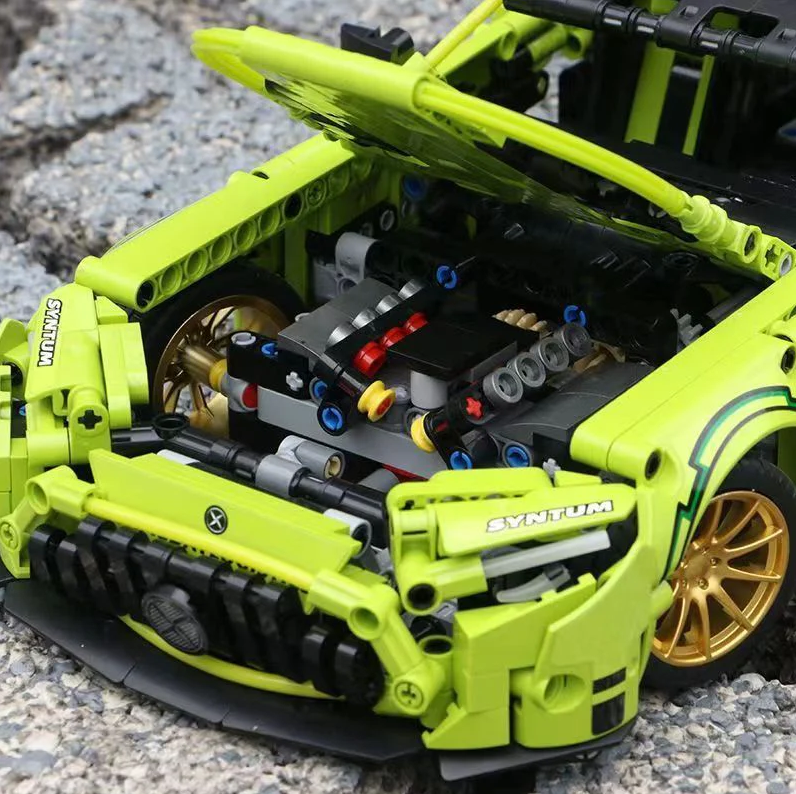 1:14 green AMG GT50, detailed reproduction, cost-effective choice (1466 pieces)