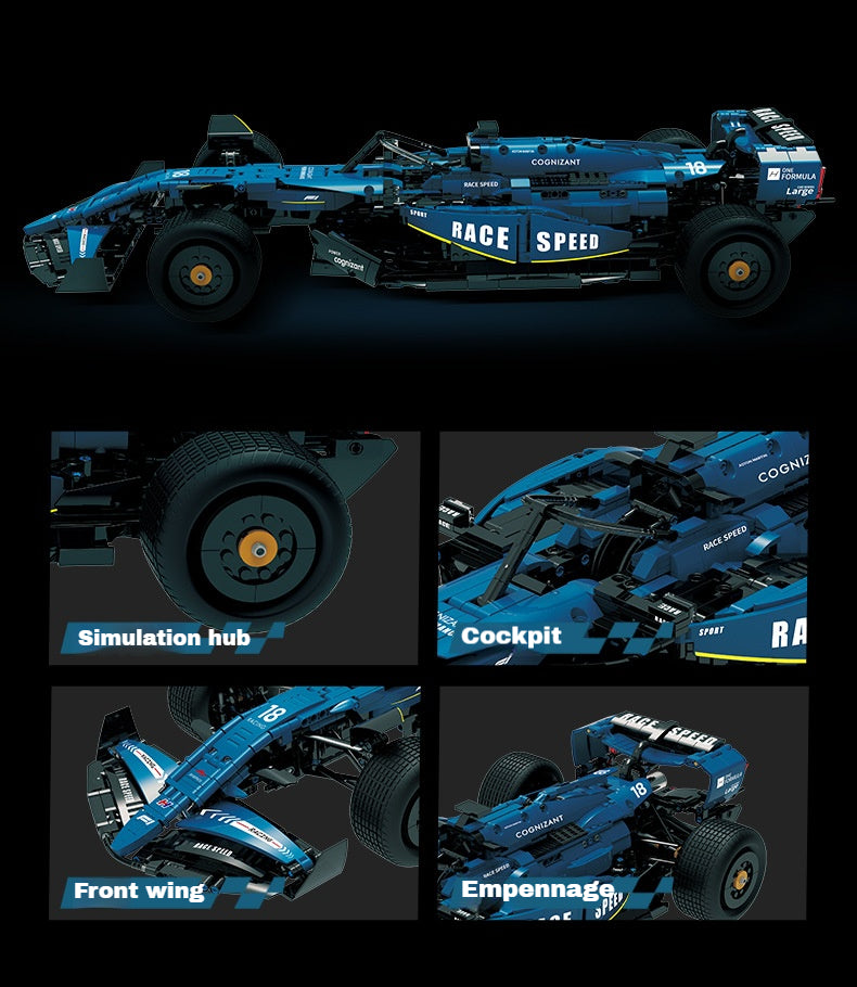 1:8 Formula One car (2361 pieces)Product size：65cm*26cm*12cm