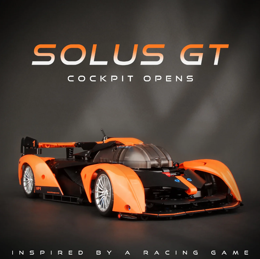 1:14 Solus GT Building Block Supercar (817 pieces)