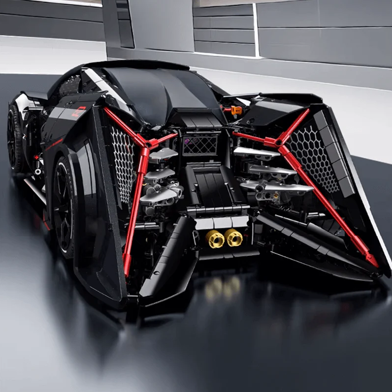 Concept supercar assembly 1:8 Lambo Fantazma building block supercar (2884 pieces)