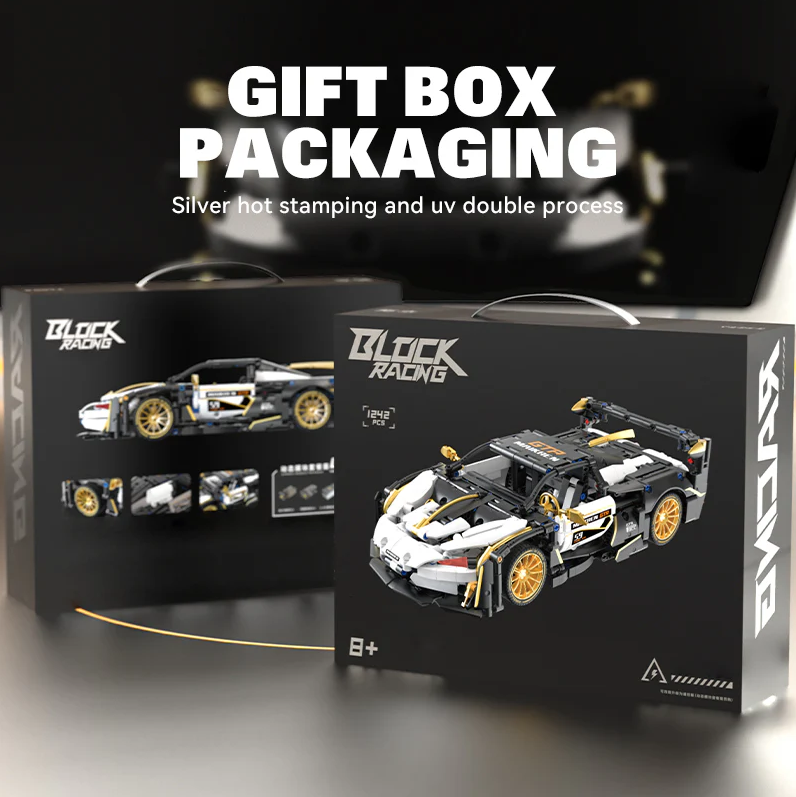 1:14 Platinum MC Supercar Building Set, Boys' and Men's Youth Collectible Model (1242 pieces)