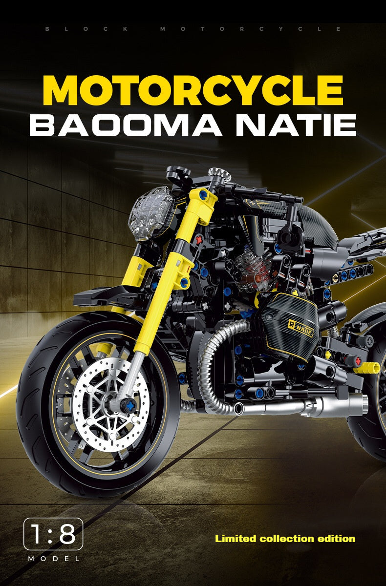 1:8Latte Motorcycle (634 pieces)