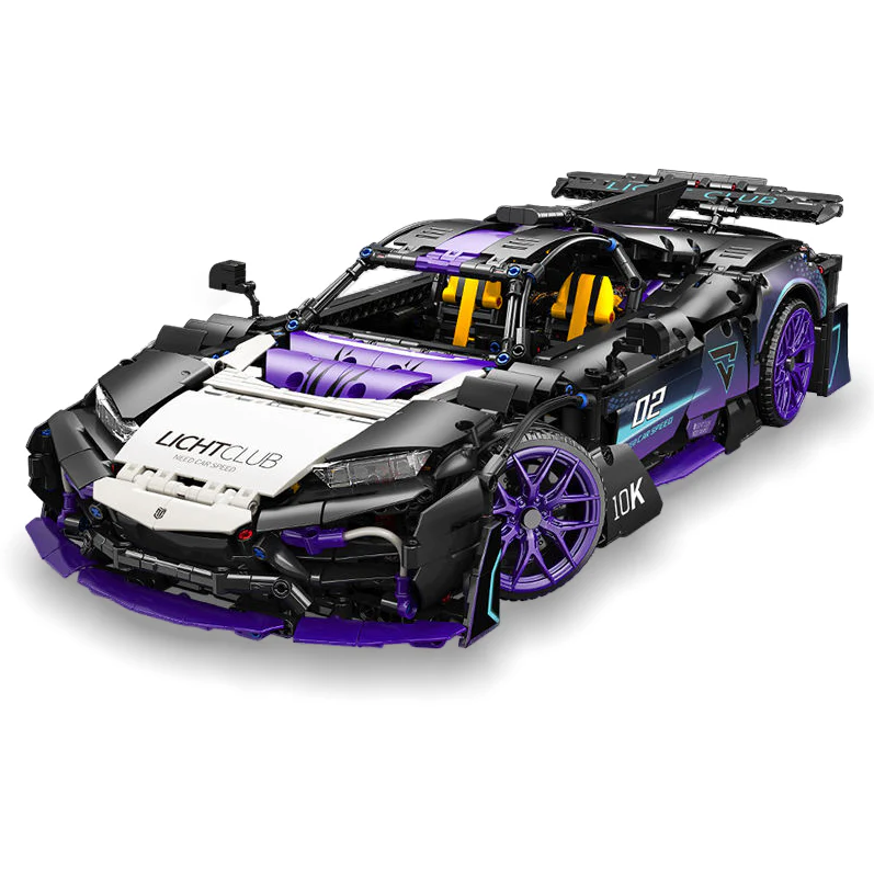 1:10 purple AMG ONE building block supercar, detailed reproduction, cost-effective choice (2244 pieces)