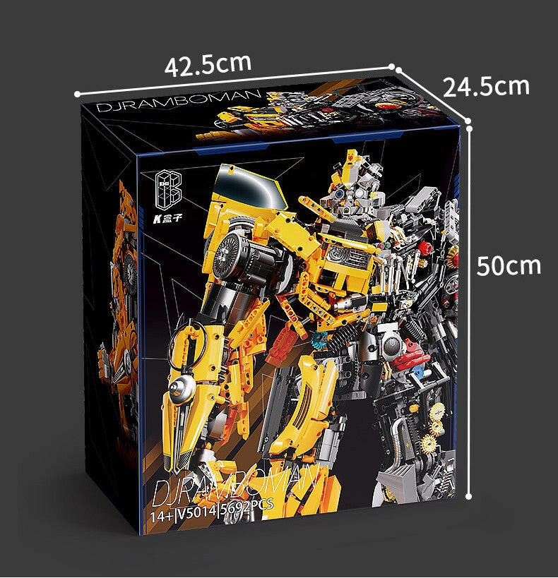 Large mechanical wasp mecha model, total height about 54CM (5692PCS)