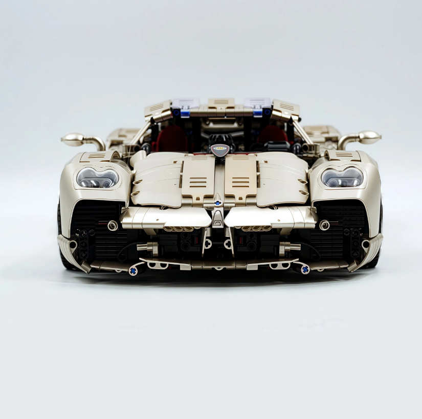 1:8 Pagani Utopia | Rose Gold Masterpiece Building Block Supercar 3428 pieces