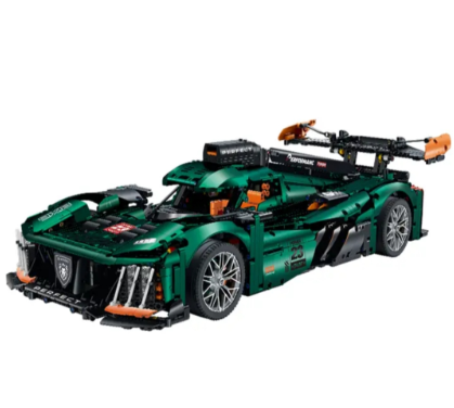 1:8 Le Mans building block supercar model (3746 pieces)