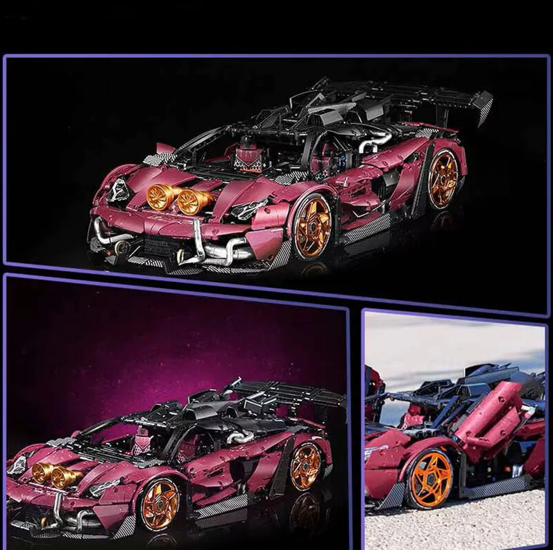 1:8 Ultimate Italian Lambo SVJ Building Block Supercar (3950 pieces)