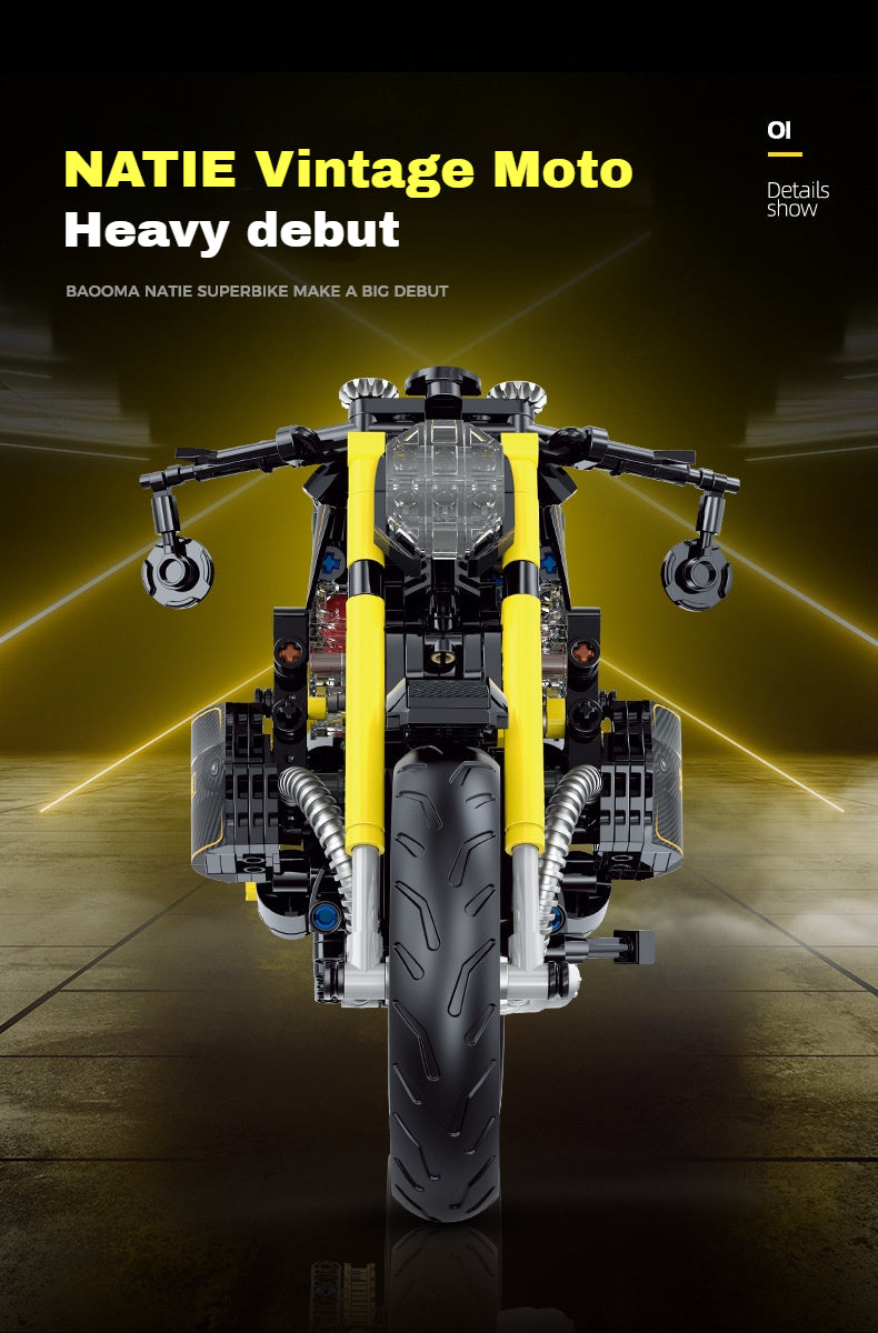 1:8Latte Motorcycle (634 pieces)