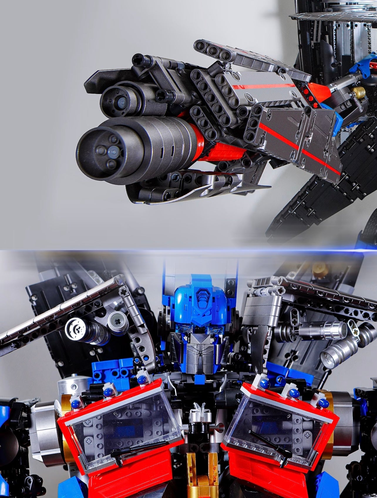 Giant Optimus Prime, 78.6CM long, 61cm wide, 100CM high, a total of 8862 PCS