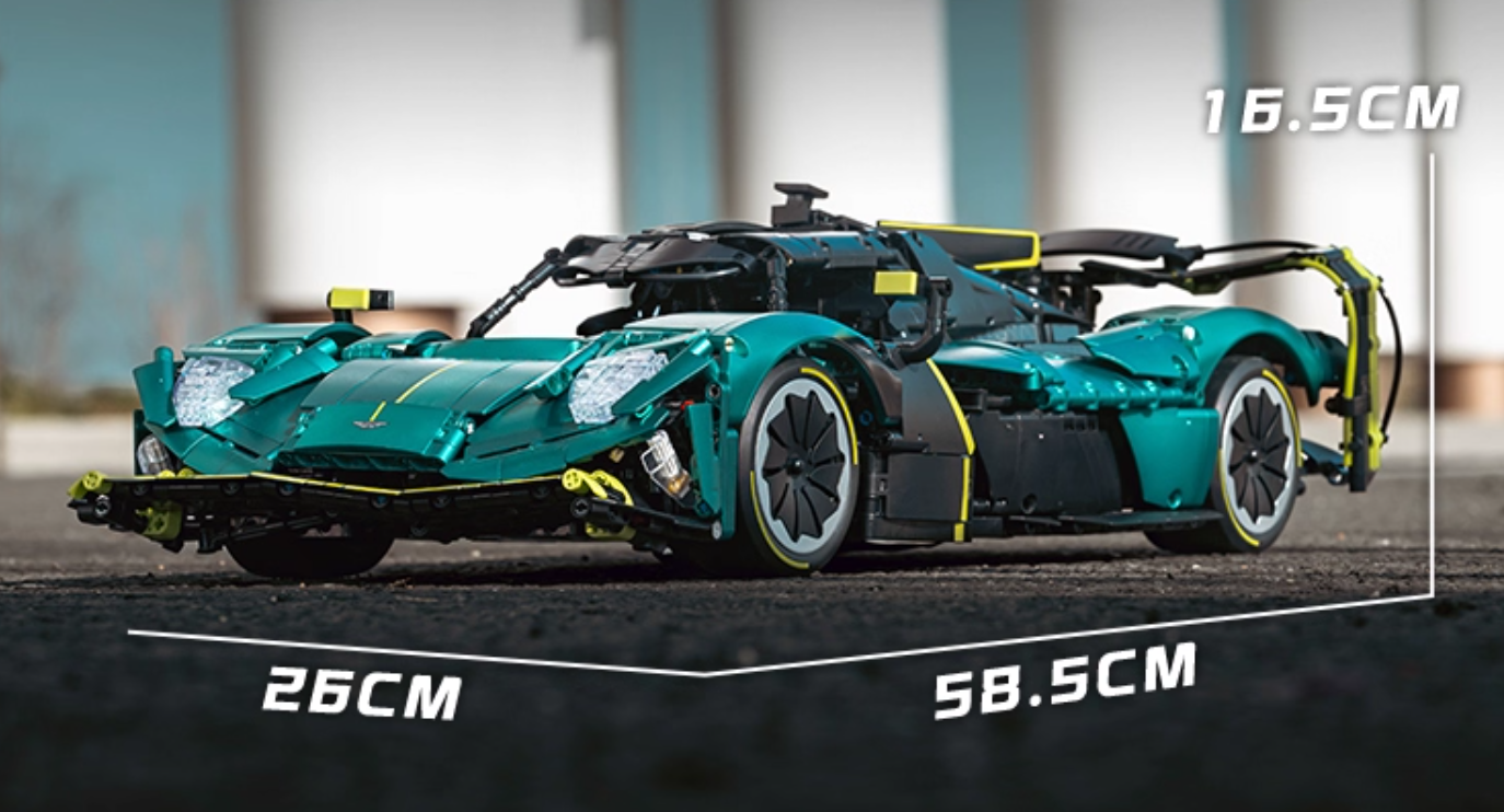 1:8 Martin Valkyrie Building Block Supercar (3869 pieces)