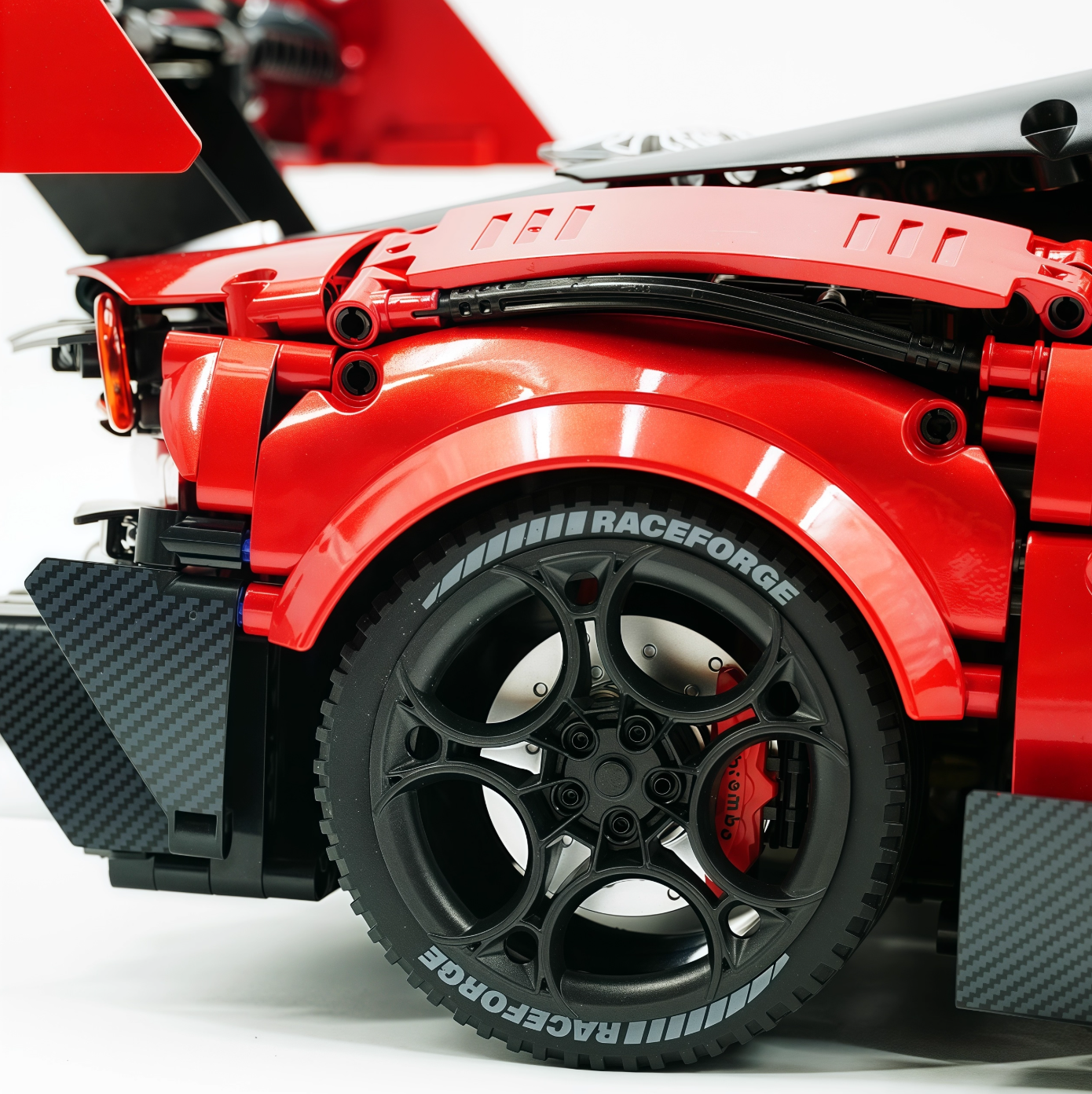 1:8 Martin Vulcan | Paint Pearl Red Edition Building Block Supercar 3794+ pieces