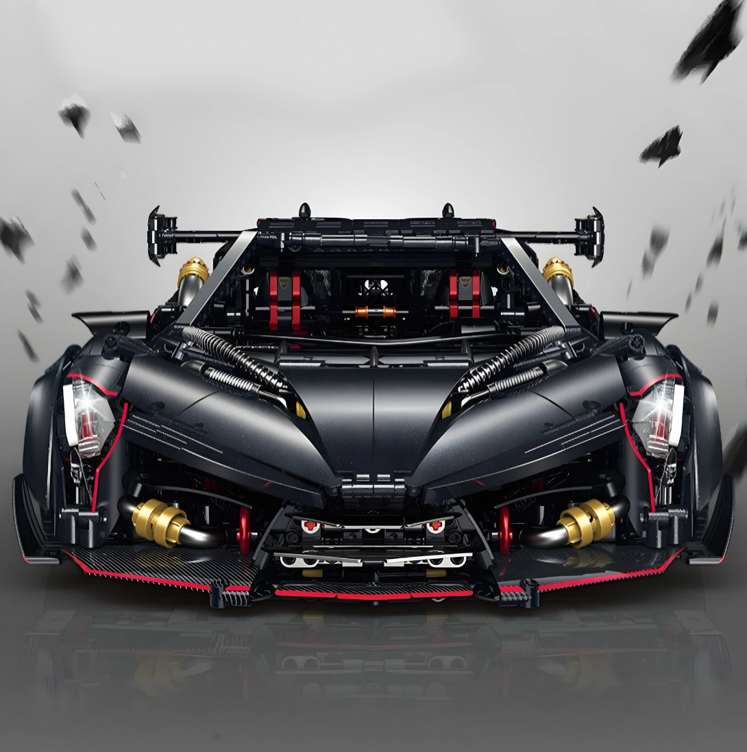 1:8 Lambo Veneno Limited Edition Obsidian V12 Supercar 64cm 3809 pieces