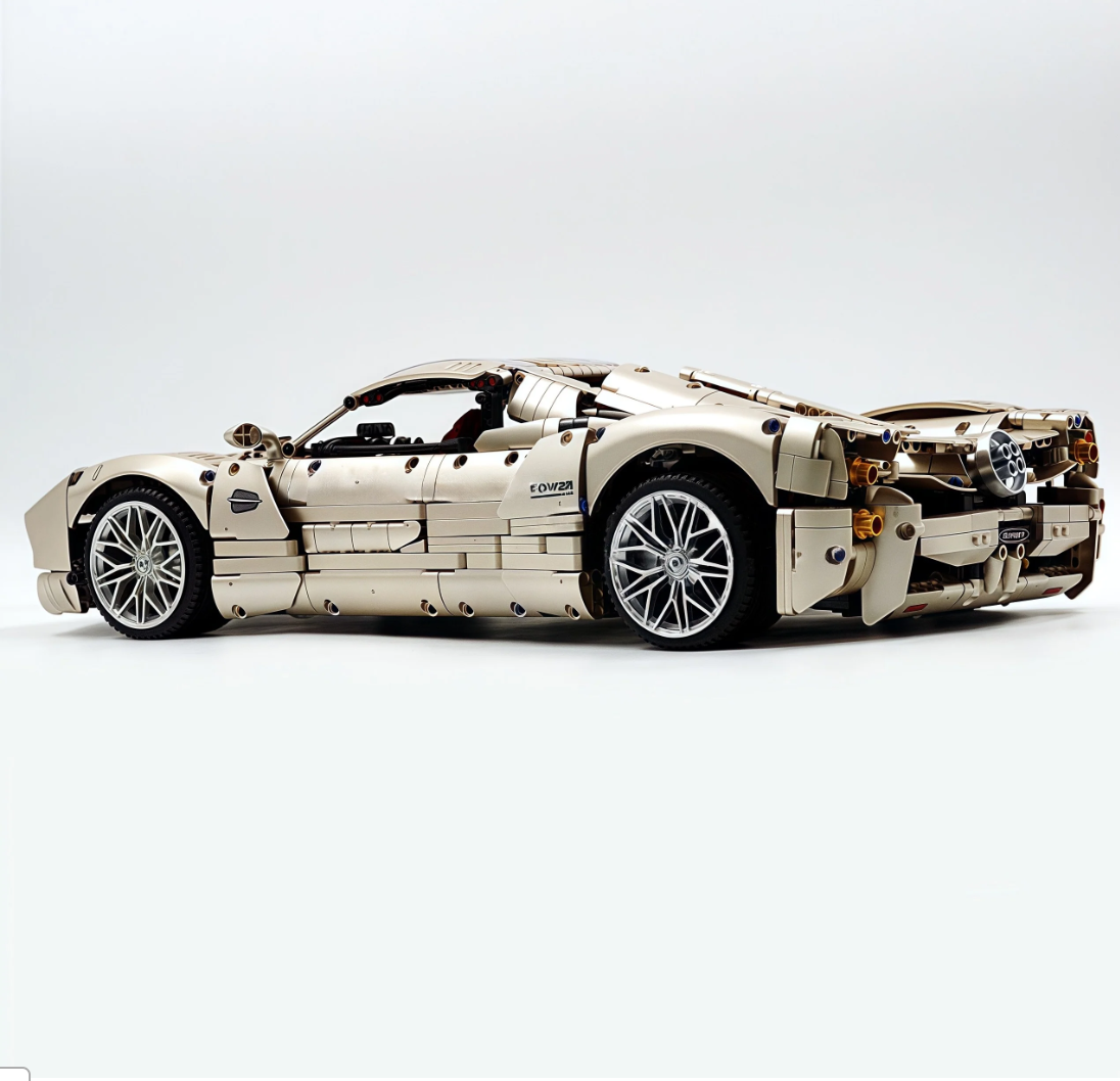 1:8 Pagani Utopia | Rose Gold Masterpiece Building Block Supercar 3428 pieces