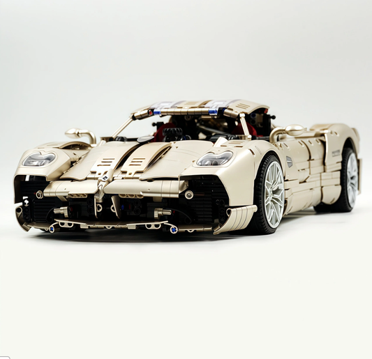 1:8 Pagani Utopia | Rose Gold Masterpiece Building Block Supercar 3428 pieces