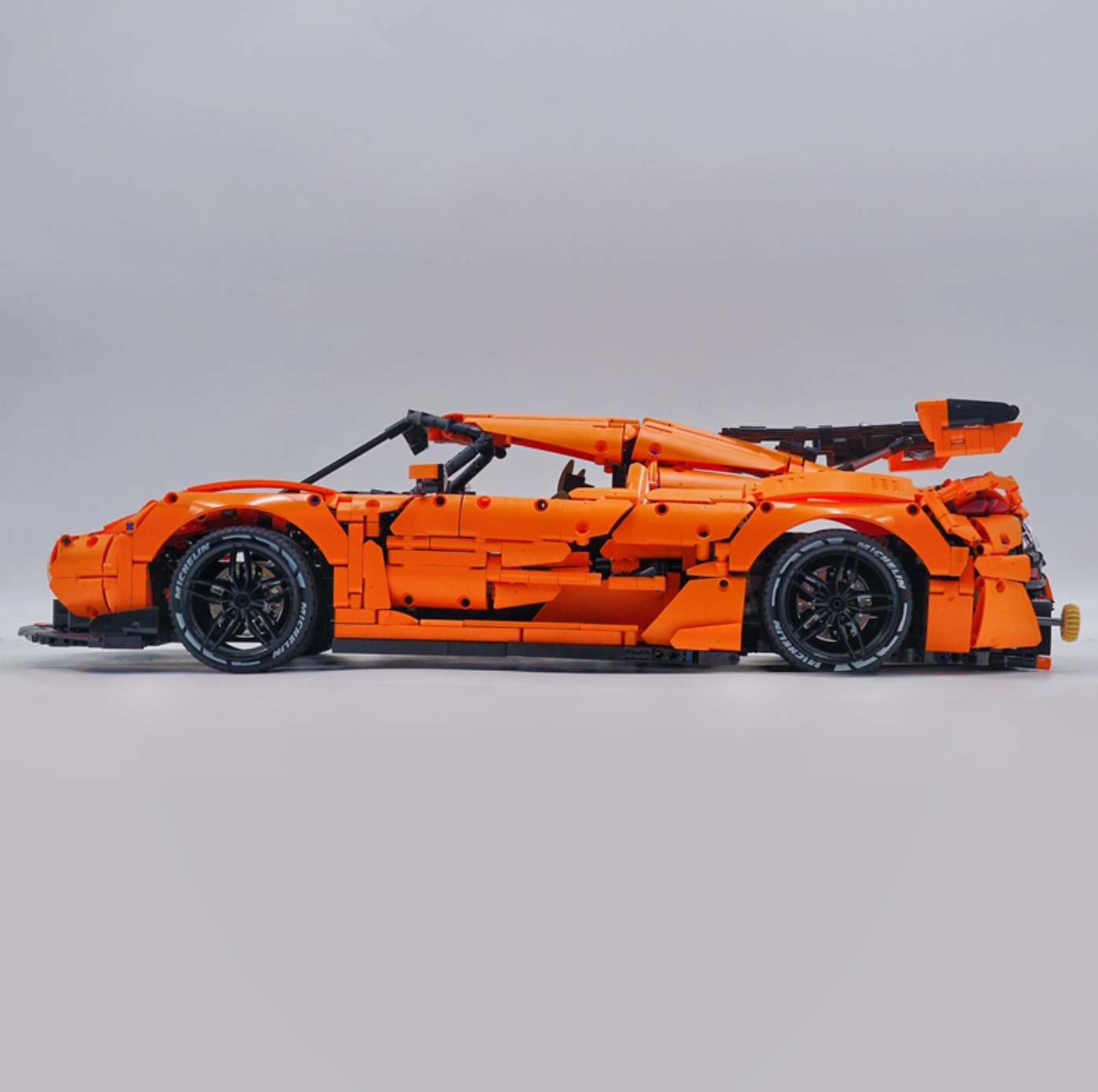 1:8 JESKO, custom Gulf Blue/Black/Orange limited edition building block supercar (4346 pieces)