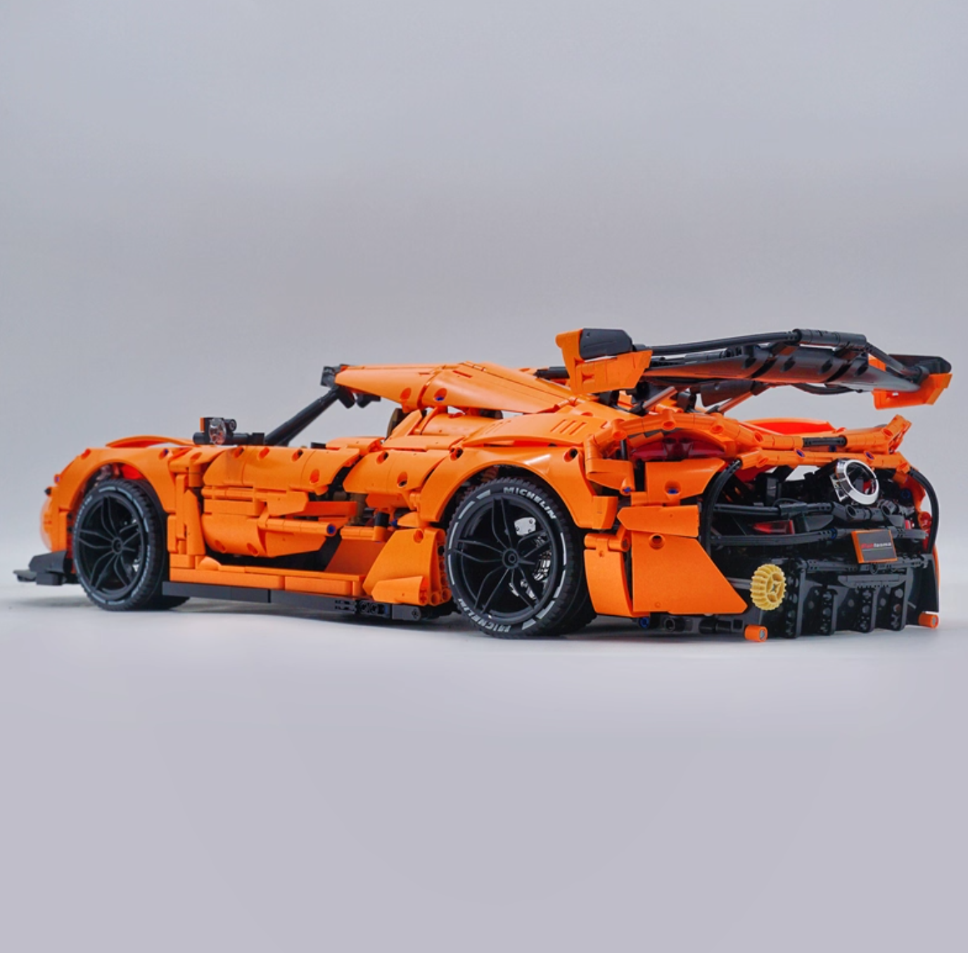 1:8 JESKO, custom Gulf Blue/Black/Orange limited edition building block supercar (4346 pieces)