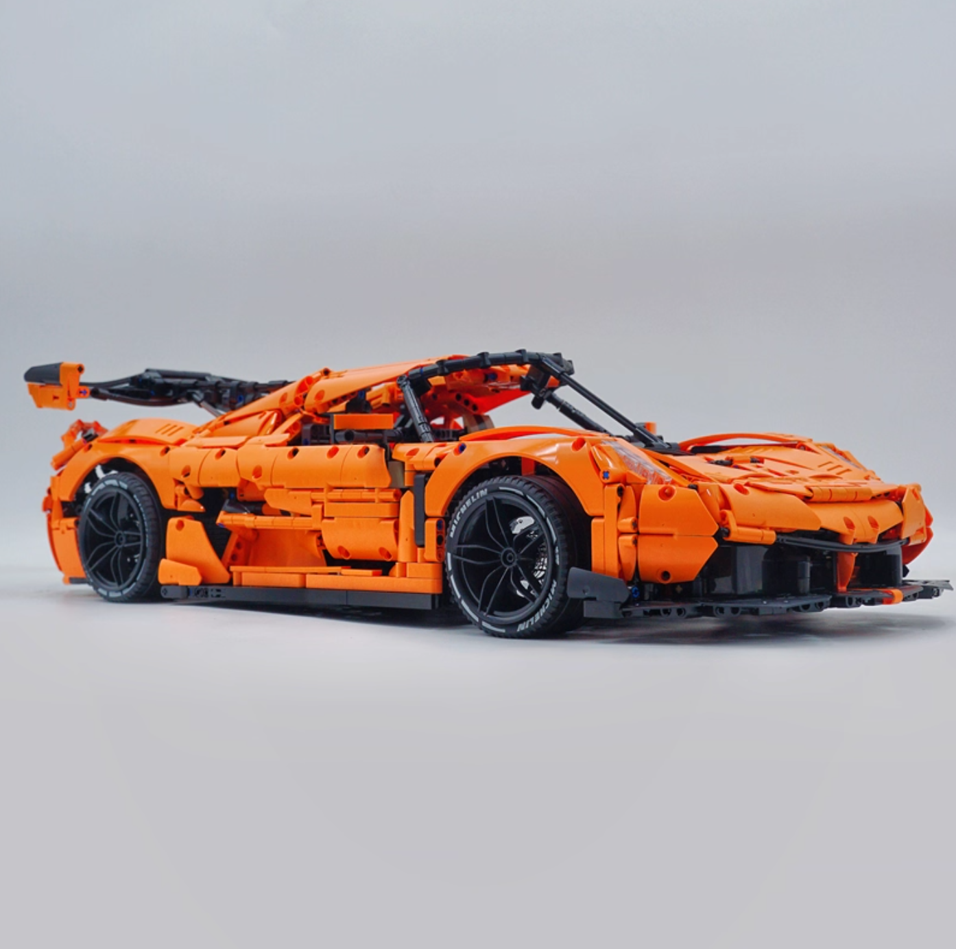 1:8 JESKO, custom Gulf Blue/Black/Orange limited edition building block supercar (4346 pieces)