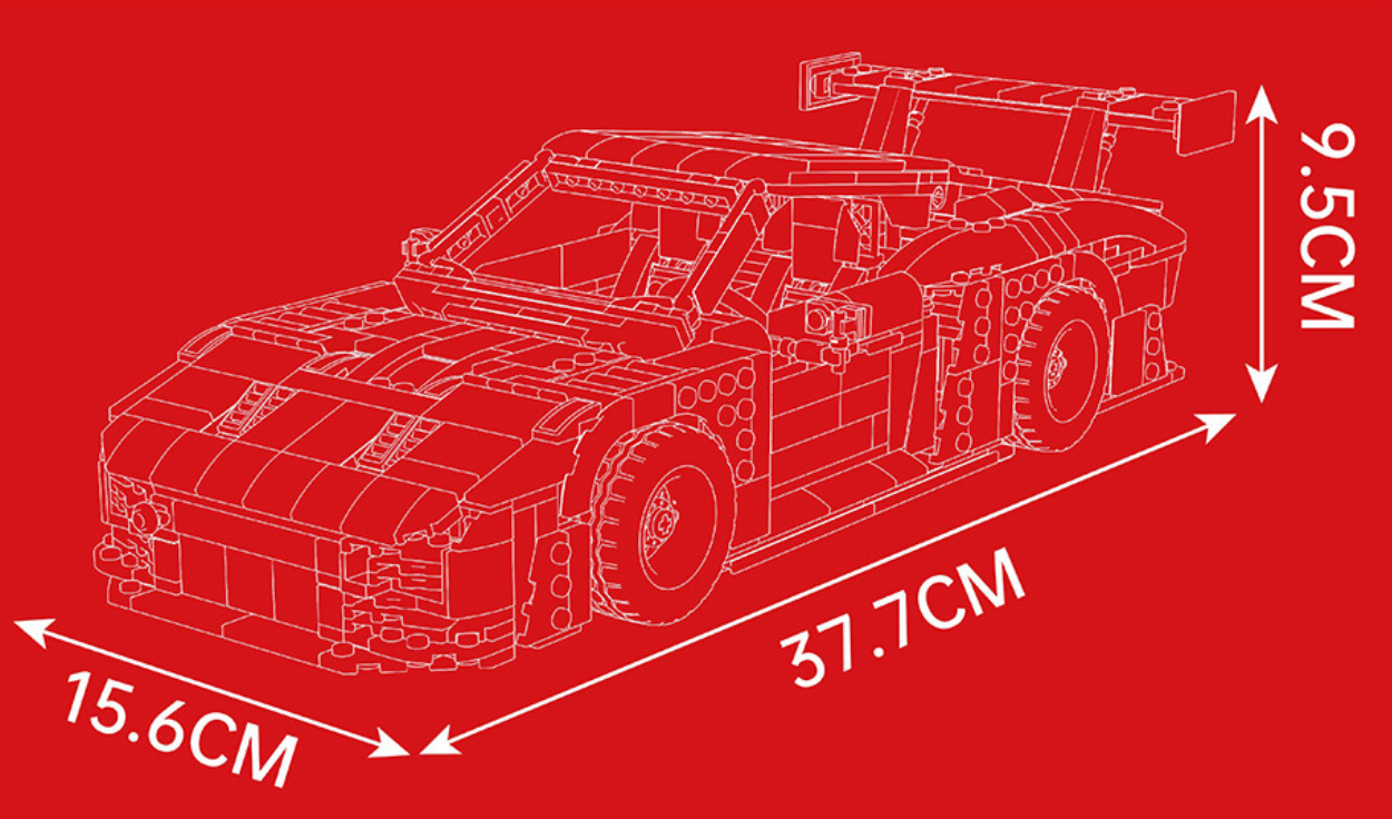Legendary Porsche 935 endurance racer (1717 pieces)