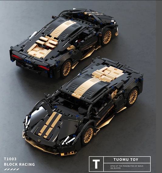 1:14 Lambo P1 sports car building set, boys, men, and teenagers collectible model (1309 pieces)