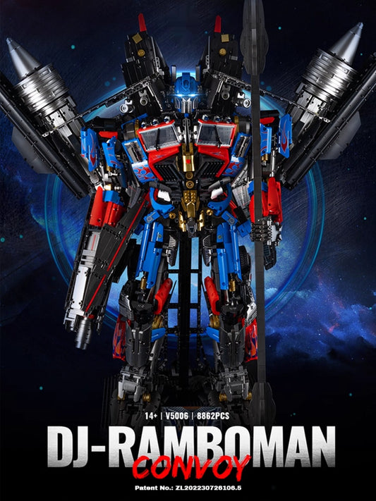 Giant Optimus Prime, 78.6CM long, 61cm wide, 100CM high, a total of 8862 PCS